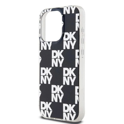 Etui DKNY IML Checkered Mono Pattern na iPhone 15 Pro Max - czarne DKNY