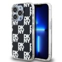 Etui DKNY IML Checkered Mono Pattern na iPhone 15 Pro - czarne DKNY