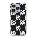 Etui DKNY IML Checkered Mono Pattern na iPhone 15 Pro - czarne DKNY