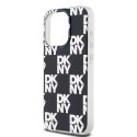 Etui DKNY IML Checkered Mono Pattern na iPhone 15 Pro - czarne DKNY