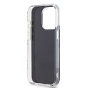 Etui DKNY IML Checkered Mono Pattern na iPhone 15 Pro - czarne DKNY