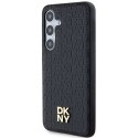 Etui DKNY Leather Pattern Metal Logo MagSafe na Samsung Galaxy S24+ - czarne DKNY