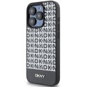 Etui DKNY Leather Printed Pattern Metal Logo MagSafe na iPhone 15 Pro Max - czarne DKNY