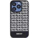 Etui DKNY Leather Printed Pattern Metal Logo MagSafe na iPhone 15 Pro Max - czarne DKNY