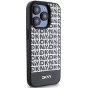 Etui DKNY Leather Printed Pattern Metal Logo MagSafe na iPhone 15 Pro Max - czarne DKNY