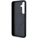 Etui DKNY Leather Pattern Metal Logo MagSafe na Samsung Galaxy S24+ - czarne DKNY