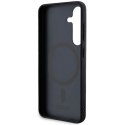 Etui DKNY Leather Pattern Metal Logo MagSafe na Samsung Galaxy S24 - czarne DKNY