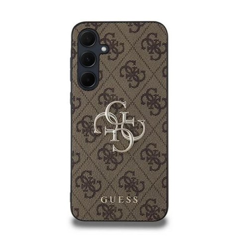 Etui Guess 4G Big Metal Logo na Samsung Galaxy A35 - brązowe Guess