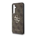 Etui Guess 4G Big Metal Logo na Samsung Galaxy A35 - brązowe Guess
