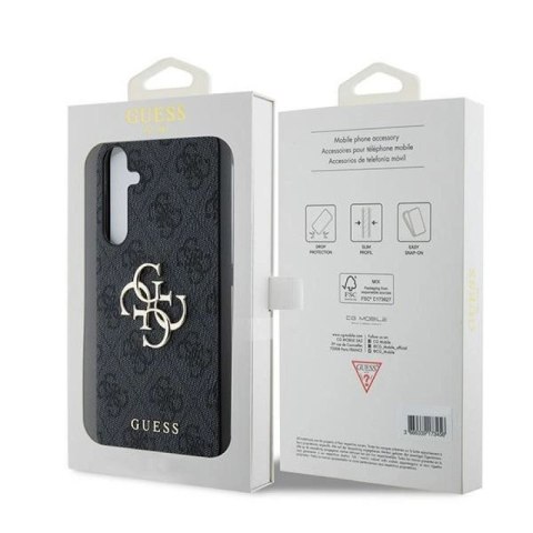 Etui Guess 4G Big Metal Logo na Samsung Galaxy A35 - czarne Guess