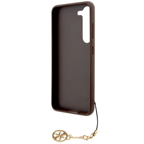Etui Guess 4G Charms Collection na Samsung Galaxy A35 - brązowe Guess