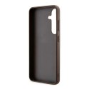 Etui Guess 4G Metal Gold Logo na Samsung Galaxy A35 - brązowe Guess