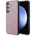 Etui Guess Glitter Script na Samsung Galaxy S24+ - fioletowe Guess