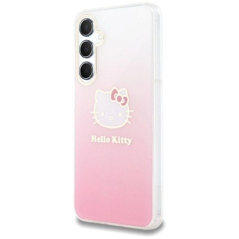Etui Hello Kitty IML Gradient Electrop Kitty Head na Samsung Galaxy A55 - różowe Hello Kitty