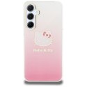 Etui Hello Kitty IML Gradient Electrop Kitty Head na Samsung Galaxy A55 - różowe Hello Kitty