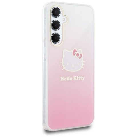 Etui Hello Kitty IML Gradient Electrop Kitty Head na Samsung Galaxy A55 - różowe Hello Kitty