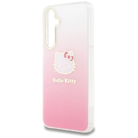 Etui Hello Kitty IML Gradient Electrop Kitty Head na Samsung Galaxy A55 - różowe Hello Kitty