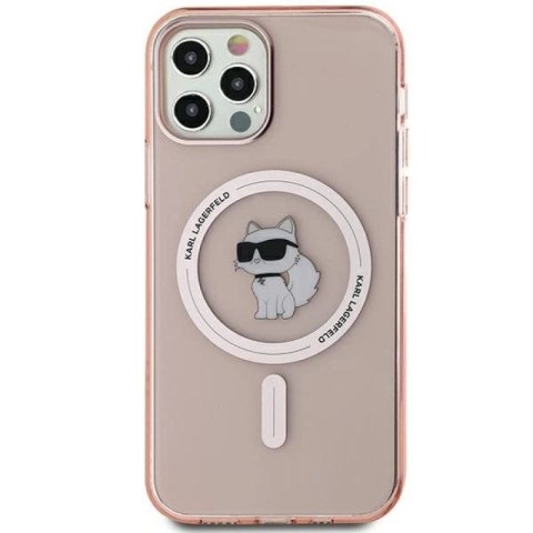 Etui Karl Lagerfeld IML Choupette MagSafe na iPhone 12/12 Pro - różowe Karl Lagerfeld