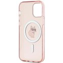 Etui Karl Lagerfeld IML Choupette MagSafe na iPhone 12/12 Pro - różowe Karl Lagerfeld
