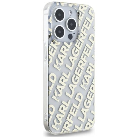 Etui Karl Lagerfeld IML Fullover Logo na iPhone 15 Pro - złote Karl Lagerfeld