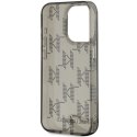 Etui Karl Lagerfeld IML Mono KL Pattern & Cord na iPhone 15 Pro - czarne Karl Lagerfeld