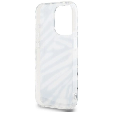 Etui Karl Lagerfeld IML Zebra Pattern & Cord na iPhone 15 Pro Max - czarne Karl Lagerfeld