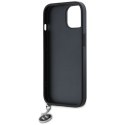 Etui Karl Lagerfeld Saffiano Rhinestones & Charm na iPhone 15 / 14 / 13 - czarne Karl Lagerfeld