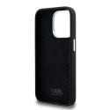 Etui Karl Lagerfeld Silicone Metal Script Logo na iPhone 15 Pro - czarne Karl Lagerfeld