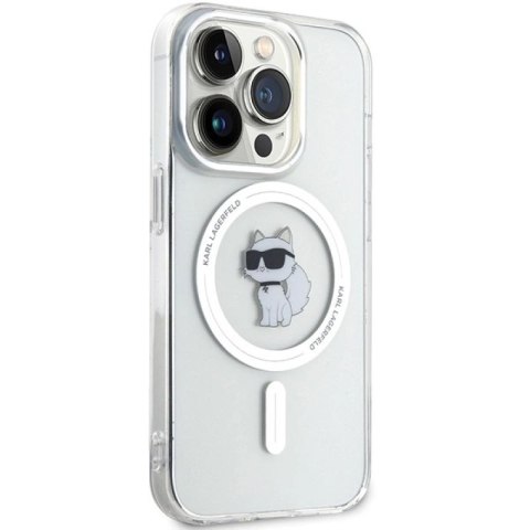 Etui Karl Lagerfeld IML Choupette MagSafe na iPhone 14 Pro - przezroczyste Karl Lagerfeld