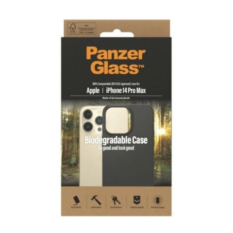 Etui PanzerGlass Biodegradable Case do iPhone 14 Pro Max - czarne PanzerGlass