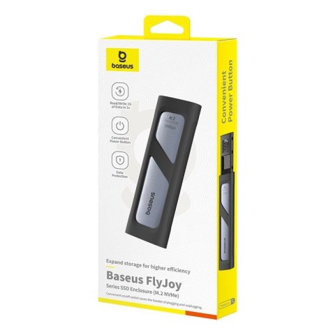 Kieszeń na dysk SSD Baseus FlyJoy M.2 NVMe 10 Gb/s - szara Baseus
