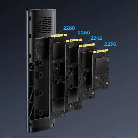 Kieszeń na dysk SSD Baseus FlyJoy M.2 NVMe 10 Gb/s - szara Baseus