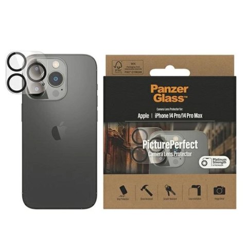Ochrona szkła aparatu PanzerGlass Camera Protector do iPhone 14 Pro / 14 Pro Max PanzerGlass