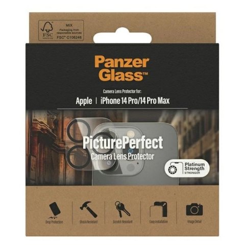 Ochrona szkła aparatu PanzerGlass Camera Protector do iPhone 14 Pro / 14 Pro Max PanzerGlass