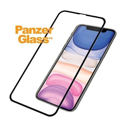 Szkło hartowane PanzerGlass E2E Super+ na iPhone XR / 11 - z czarną ramką PanzerGlass