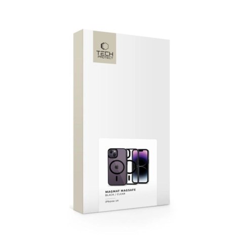 Etui Tech-Protect MagMat MagSafe na iPhone 14 - przezroczysto-czarny Tech-Protect
