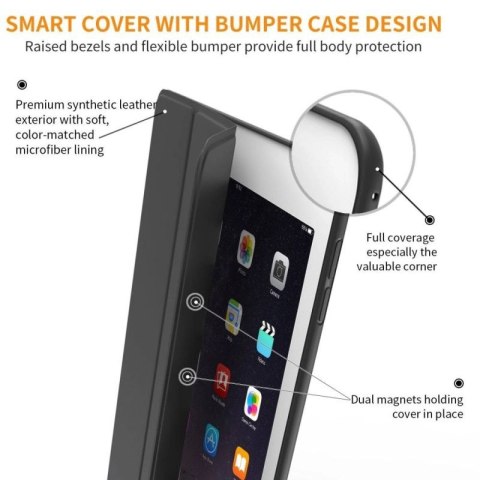 Etui Tech-Protect SmartCase na iPad 9.7'' 5 / 6 2017-2018 - czarne Tech-Protect