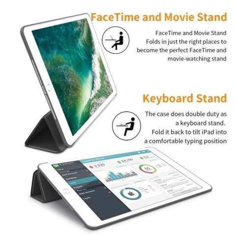 Etui Tech-Protect SmartCase na iPad 9.7'' 5 / 6 2017-2018 - czarne Tech-Protect