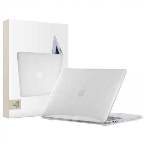 Etui Tech-Protect SmartShell na MacBook Air 13" M2 / M3 / 2022-2024 - przezroczysto-brokatowe Tech-Protect