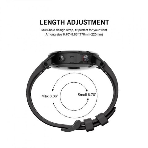 Etui Tech-Protect Smooth na Garmin Fenix 5 / 6 / 6 Pro / 7 - czarne Tech-Protect