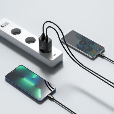 Ładowarka Tech-Protect C30W sieciowa USB-C PD 30W / USB-A QC 3.0 - czarna Tech-Protect