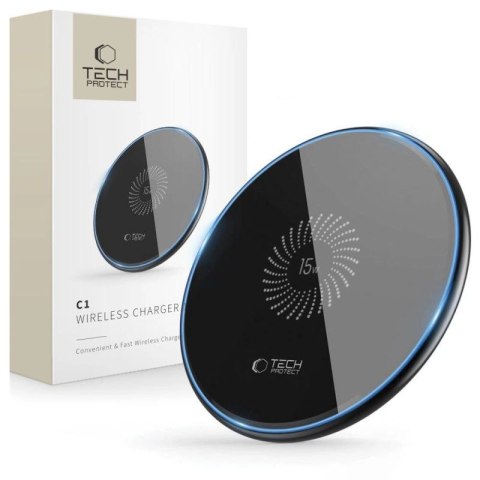 Ładowarka Tech-Protect QI15W-C1 indukcyjna 15W - czarna Tech-Protect