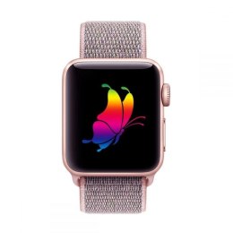 Pasek Tech-Protect Nylon na Apple Watch 4 / 5 / 6 / 7 / 8 / 9 / SE (38/40/41 mm) - różowy Tech-Protect