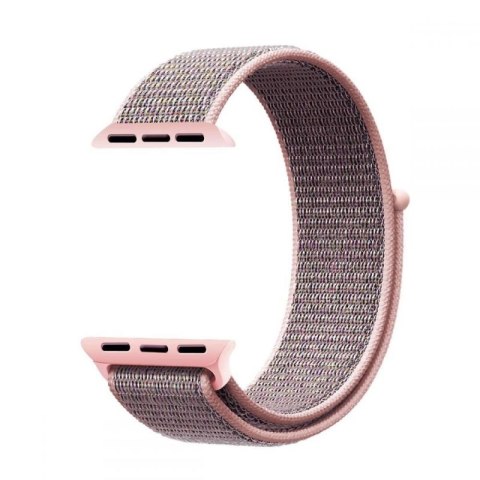 Pasek Tech-Protect Nylon na Apple Watch 4 / 5 / 6 / 7 / 8 / 9 / SE (38/40/41 mm) - różowy Tech-Protect