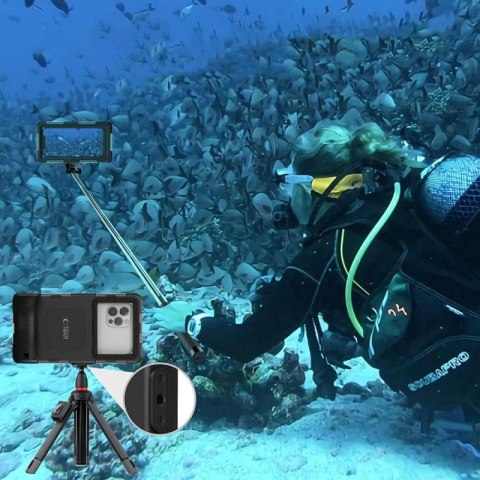 Pokrowiec Tech-Protect Waterproof Case wodoodporny IPX8 na smartfony 4.7-6.7" - czarny Tech-Protect