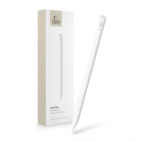 Rysik Tech-Protect Digital Magnetic Stylus Pen 2 magnetyczny do tabletu iPad - biały Tech-Protect