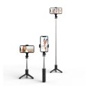 Selfie stick Tech-Protect L02S Bluetooth z tripodem do 72cm - czarny Tech-Protect