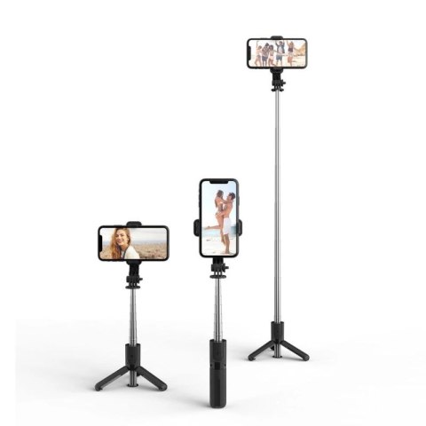Selfie stick Tech-Protect L02S Bluetooth z tripodem do 72cm - czarny Tech-Protect