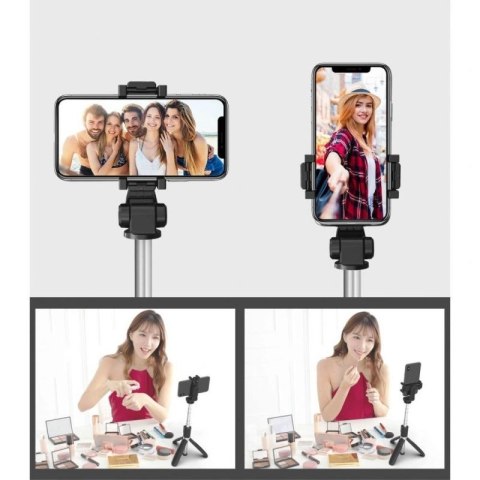Selfie stick Tech-Protect L02S Bluetooth z tripodem do 72cm - czarny Tech-Protect