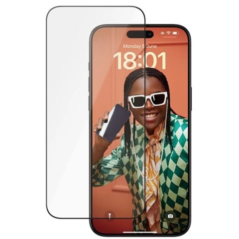 Szkło ceramiczne PanzerGlass Ceramic Protection na iPhone 15 Pro Max z pozycjonerem PanzerGlass